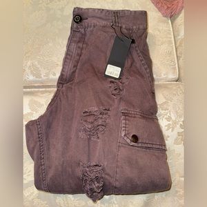 LF Mocha Cargo Pants Size 10